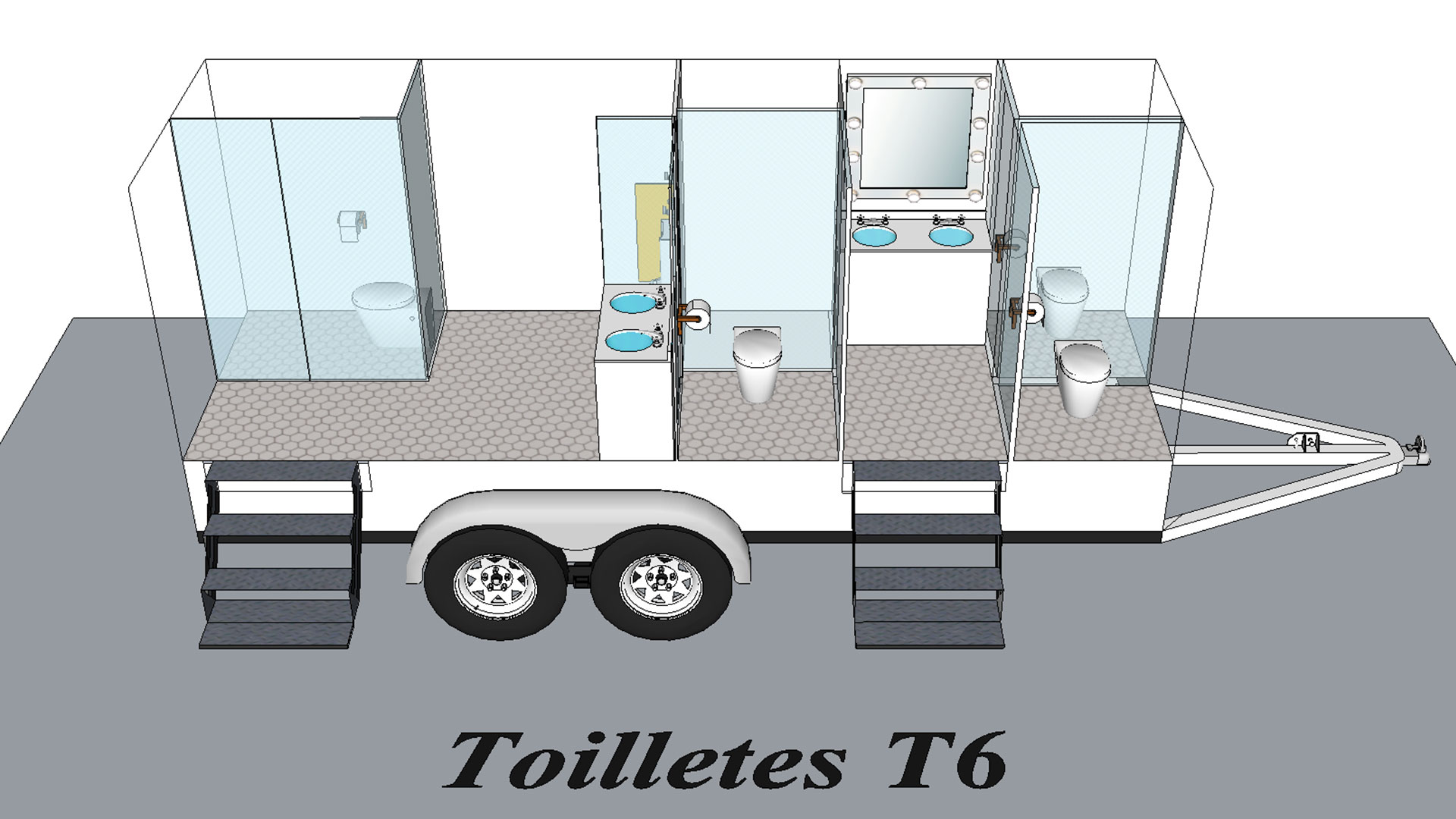 Toilette T6 modèle 3D